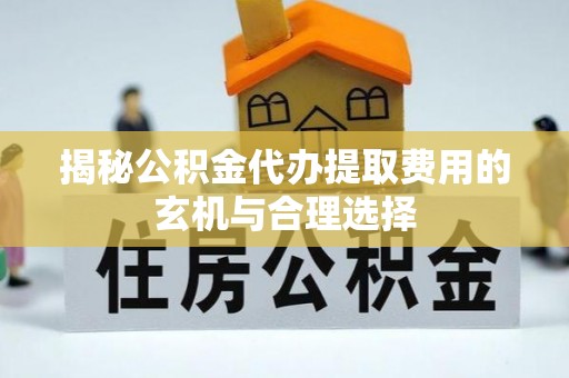 大埤揭秘公积金代办提取费用的玄机与合理选择