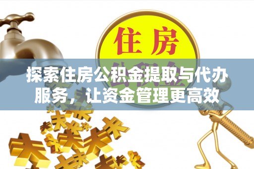 大埤探索住房公积金提取与代办服务，让资金管理更高效