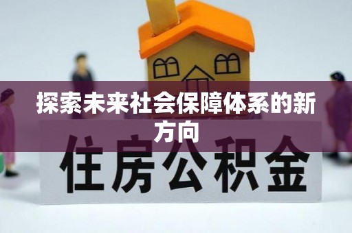 大埤探索未来社会保障体系的新方向