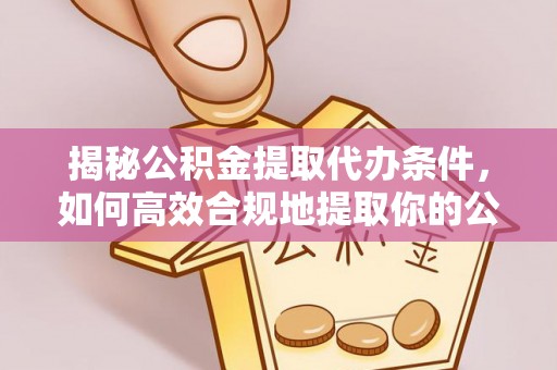 大埤揭秘公积金提取代办条件，如何高效合规地提取你的公积金