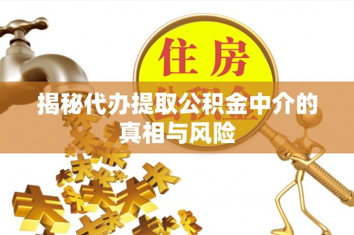 大埤揭秘代办提取公积金中介的真相与风险