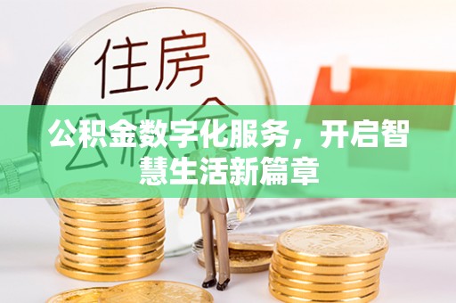 大埤公积金数字化服务，开启智慧生活新篇章