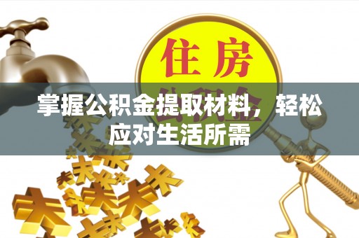 大埤掌握公积金提取材料，轻松应对生活所需
