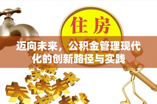 大埤迈向未来，公积金管理现代化的创新路径与实践