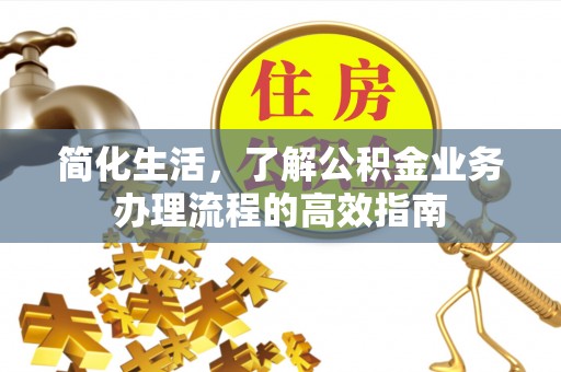 大埤简化生活，了解公积金业务办理流程的高效指南