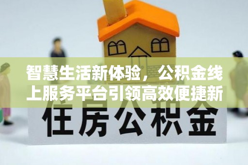 大埤智慧生活新体验，公积金线上服务平台引领高效便捷新潮流