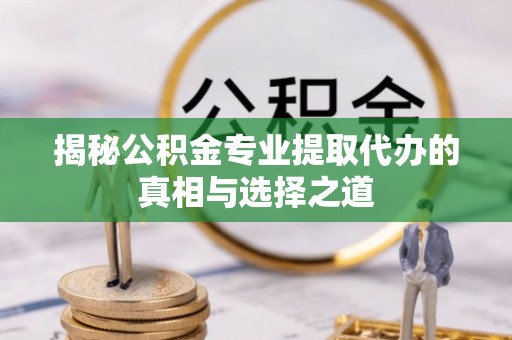大埤揭秘公积金专业提取代办的真相与选择之道