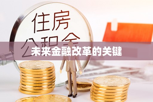 大埤未来金融改革的关键