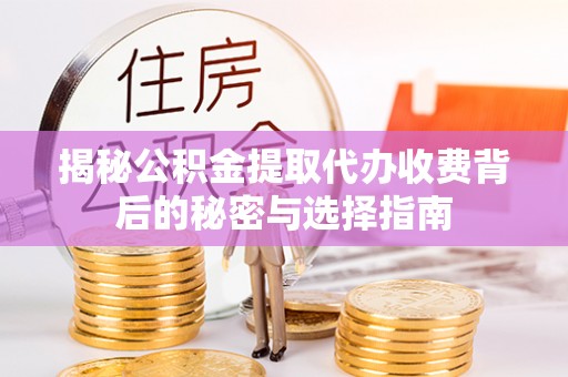 大埤揭秘公积金提取代办收费背后的秘密与选择指南