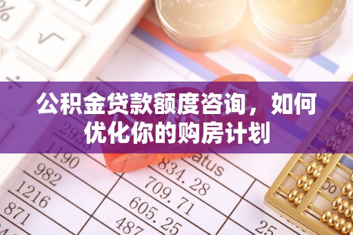 大埤公积金贷款额度咨询，如何优化你的购房计划