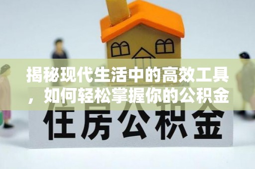 大埤揭秘现代生活中的高效工具，如何轻松掌握你的公积金查询方式