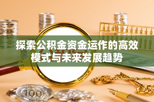 大埤探索公积金资金运作的高效模式与未来发展趋势