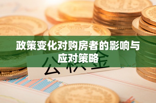 大埤政策变化对购房者的影响与应对策略