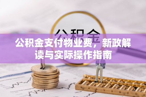 大埤公积金支付物业费，新政解读与实际操作指南