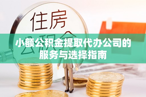 大埤小额公积金提取代办公司的服务与选择指南