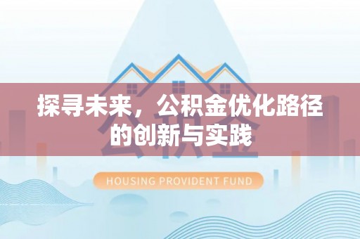 大埤探寻未来，公积金优化路径的创新与实践