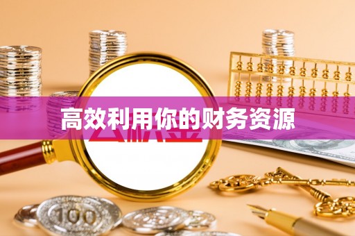 大埤高效利用你的财务资源