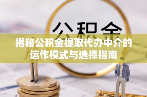 大埤揭秘公积金提取代办中介的运作模式与选择指南